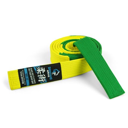 BJJ Identification Belt for competitions (Green-yellow)
